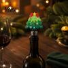 Christmas Wine Decor Bottle Stopper, Stainless Steel Reusable Cork, Decorative PVC Cartoon Snowman Corks Toppers Design, Airtight Sealing Plugs