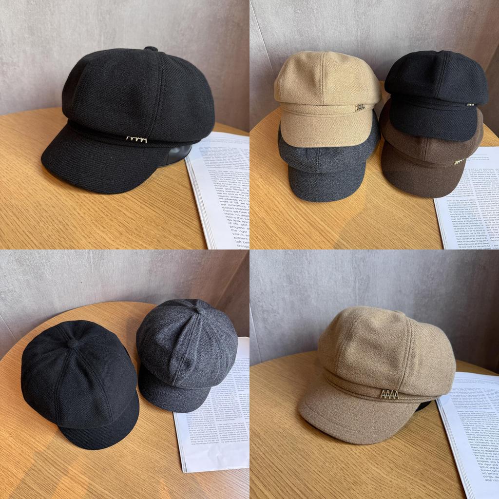 Elegant Octagonal Hat For Women With Warmth And Features Perfect For Autumn And Winter