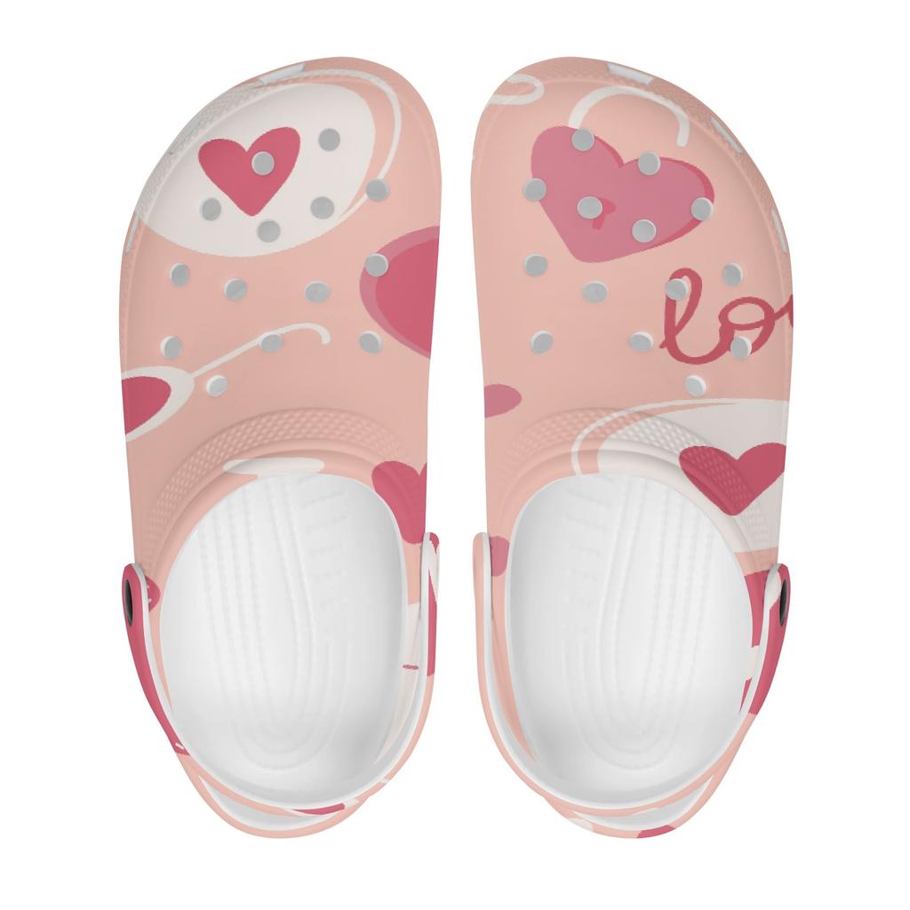 Graphic Printed EVA Clogs for Women Men Breathable Lightweight Slip On Casual Footwear Soft Sole Summer Sandals Daily Walking