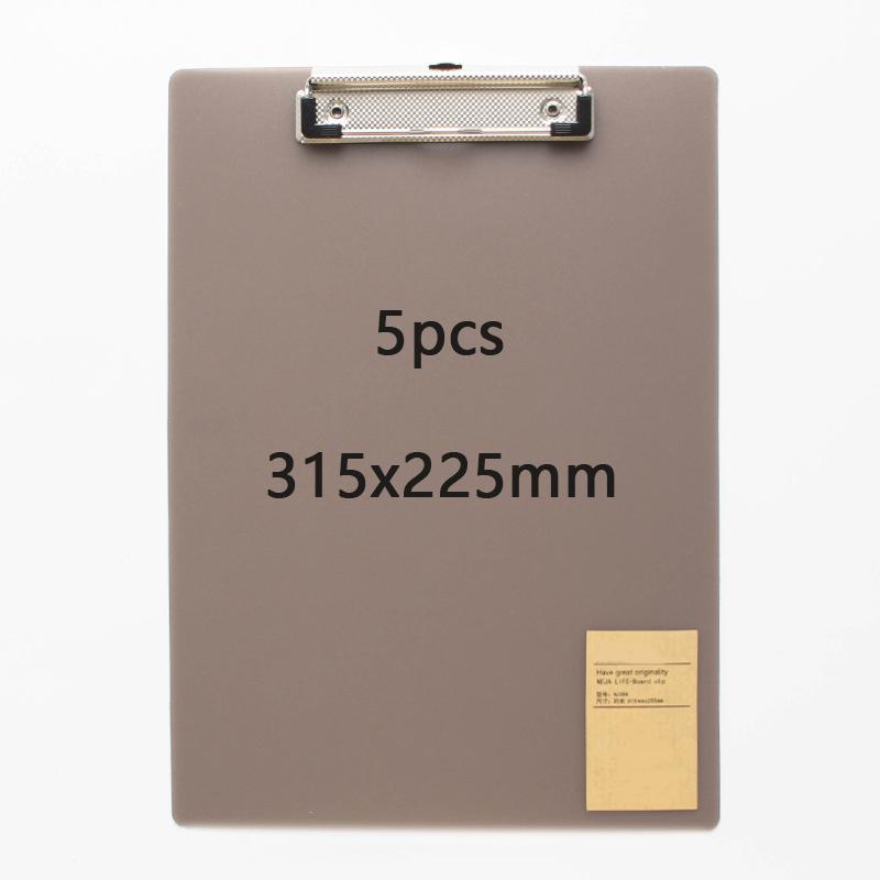 5 szt. A4/A5/A6 Podkładka z klipsem do pisania Podkładka na dokumenty Uchwyt na papier Przechowywanie PP Klipboard Artykuły biurowe Klipboard Menu