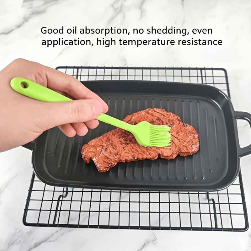 5Pcs Silicone Baking Kitchenware Set - Heat-Resistant Silicone Spatula, Brush, Spatula, Cooking Spoon, Egg Beater