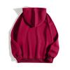 2023 Autumn/Winter Fleece-Lined Thick Hoodie - Unisex European/American Loose Fit, Plain Color.