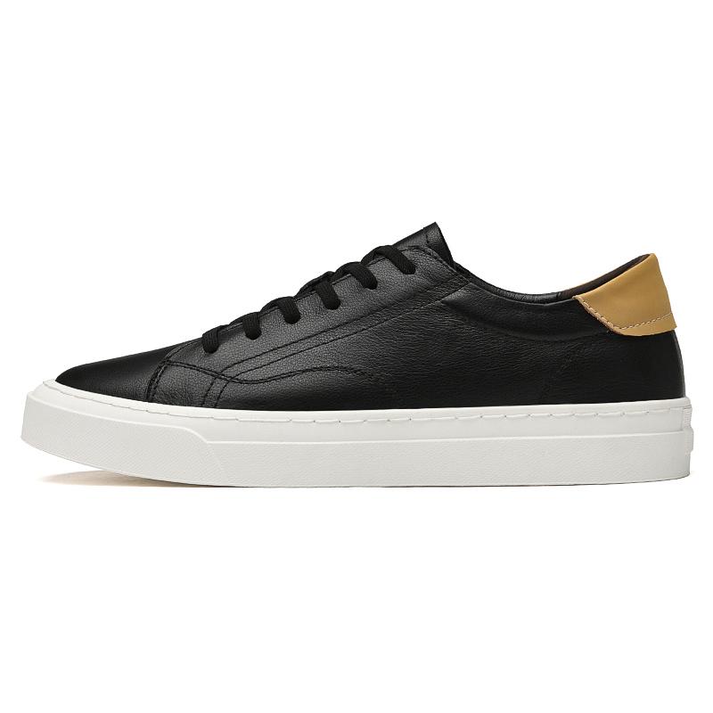 Men Shoes Classic Men's Lace Up Genuine Leather Shoes Men's Fashion Casual Wear-resistant Shoes Wild Non-slip Board Shoe