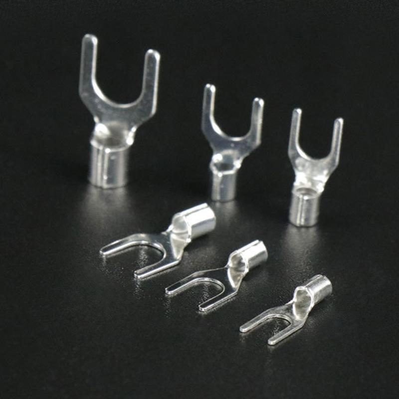 320 Pcs Non-Insulated Ring Fork U-Terminal Connector Wire Connector Durable