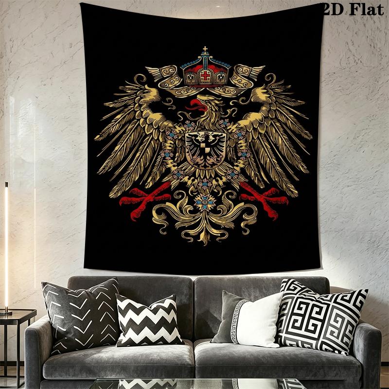 Deutsches Kaiserreich Wandteppich Ästhetischer Wandbehang Bedruckter Stoffdecke Dekorative Wandteppiche für Schlafzimmer Wohnzimmer Heimdekoration