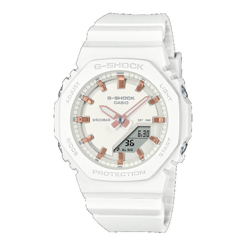 Casio Men s Resin 200M Water Resistant Digital Shock Resistant Quartz Watch GMA-P2100M-7A белый