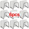 1-6pcs Kitchen Stainless Steel Sink Sponges Holder Self Adhesive Drain Drying Rack Shelf Household Wall Hooks Storage Organizer