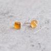 raw citrine quartz studs , raw gemstone healing crystal studs earrings, bridesmaid gifts , crystal earrings , raw healing crystal jewelry