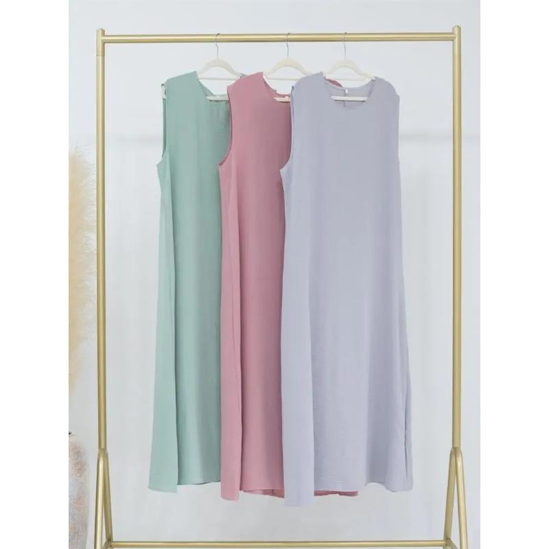 Ramadan Sleeveless Abaya Turkey Islam Arabic Muslim Long Dress African Dresses Women Clothing Robe Vestidos
