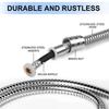 Bath Shower Hose 3/2/1.5m Stainless Steel Flexible Handheld Shower Head Pipe Plumbing for Bathroom Accessories