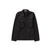 Overshirt Black Men Tops 7615114WN-V0129