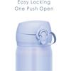 Thermos Vacuum Insulated Portable Mug 600ml Pearl Blue Easy to Clean with Removable Mouthpiece Lightweight Open Stainless Steel Bottle Keeps Drinks