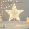 2026 LED Christmas Tree Topper Star Lights Battery Powered for Living Room Garden Party Decoration New Year