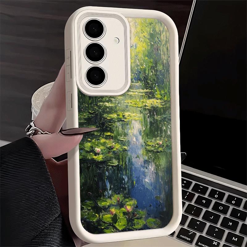 Phone Case for Samsung Galaxy A17 A16 A15 A14 A13 Claude Monet Oil Painting A56 A36 A26 A55 A35 A25 A54 A34 A24 A53 A33 A23 A07