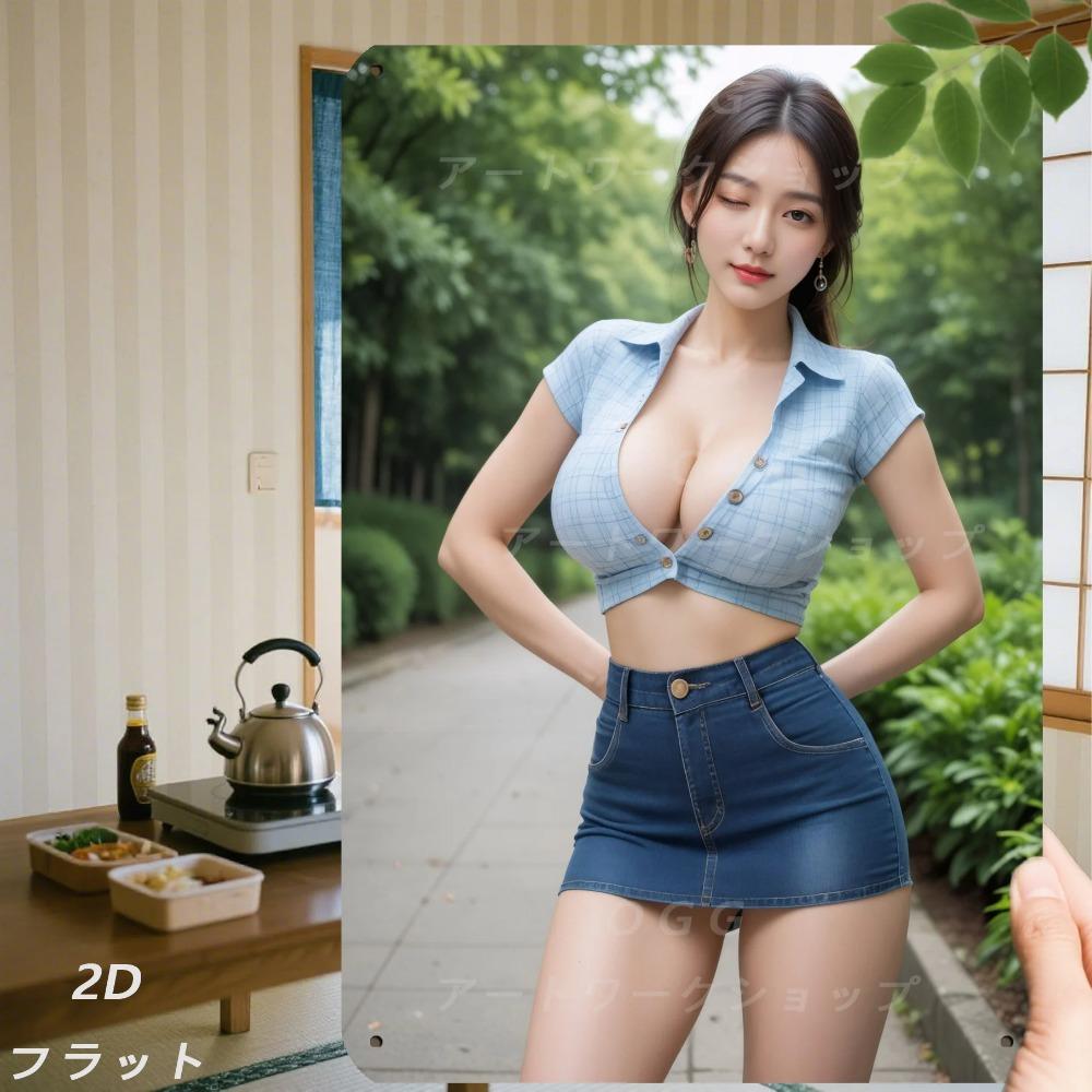 Vintage Japanese Metal Wall Art Retro Iron Plaque with Woman Pattern Kanji for Outdoor Garden Decor