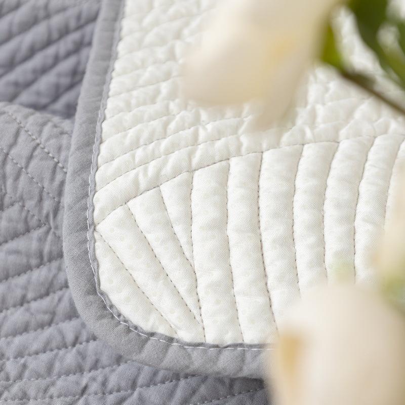 Bavlněný polštář na pohovku z jednobarevné látky, vyšívaný bavlněný polštář, moderní jednoduchý polštář