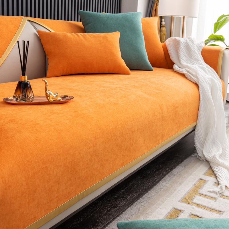 

Подушка для дивана из шенилла Four Seasons General Fabrics Нескользящий чехол для дивана в скандинавском стиле Чехол для подушки All-Inclusive Ткань 70*70cm