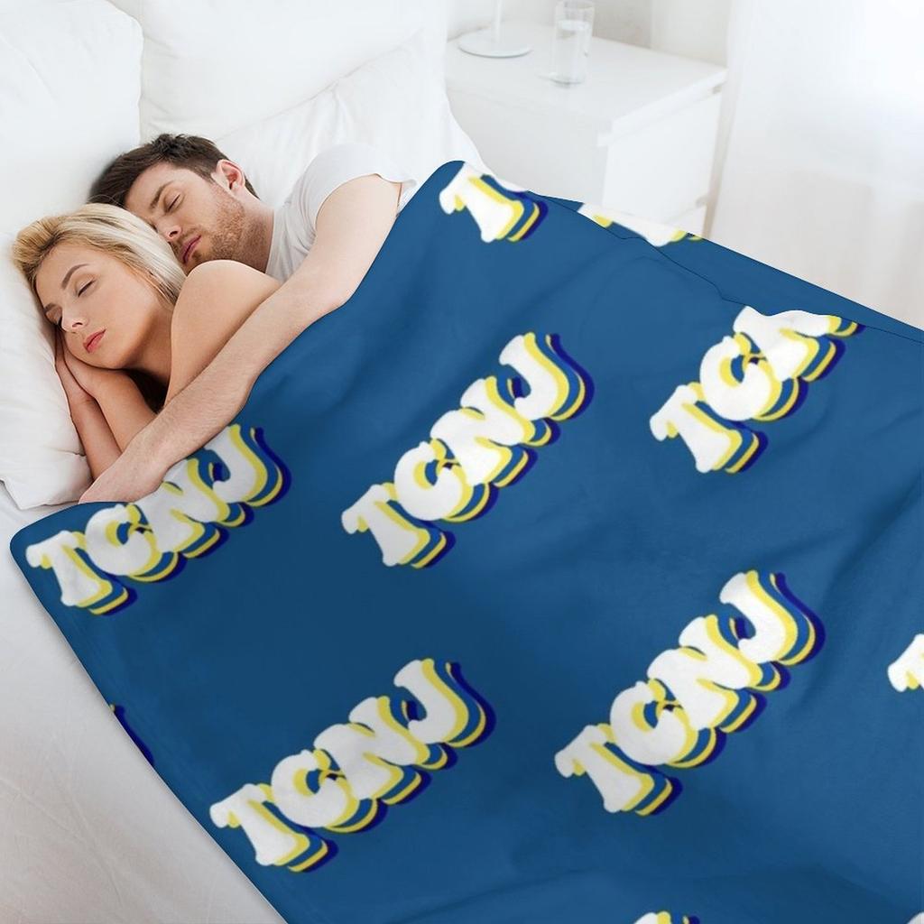 TCNJ Throw Blanket Hairys Multi-Purpose Plaid Personalized Gift Blankets