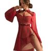 Erotic Underwear Antique Guochao Passion Sexy Suit Bed Belly Pocket Flirting Cheongsam Hanfu Uniform Women