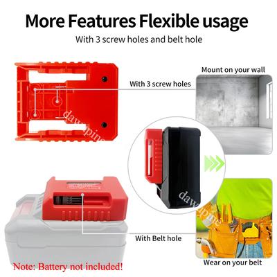 Power Tool Accessories Adapter for Einhell for Ozito 18V Li-ion Battery Belt Buckle Display Bracket USB TypeC Charger Power Bank