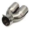 Universal Car Exhaust Muffler 63-76mm 3 Inch Round Tip Stainless Steel Tail Rear Chrome Exhaust Pipe Round