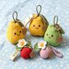 Apple And Pear Plush Keychain With Polyester Material For Cute Gift And Decoration