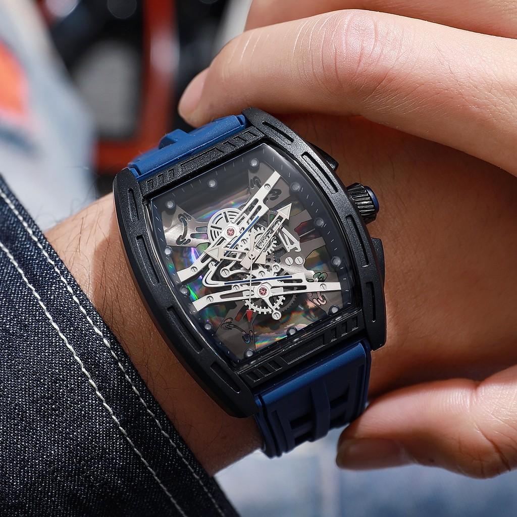 Mens Quartz Watch Silicone Strap Sport Style For Gents