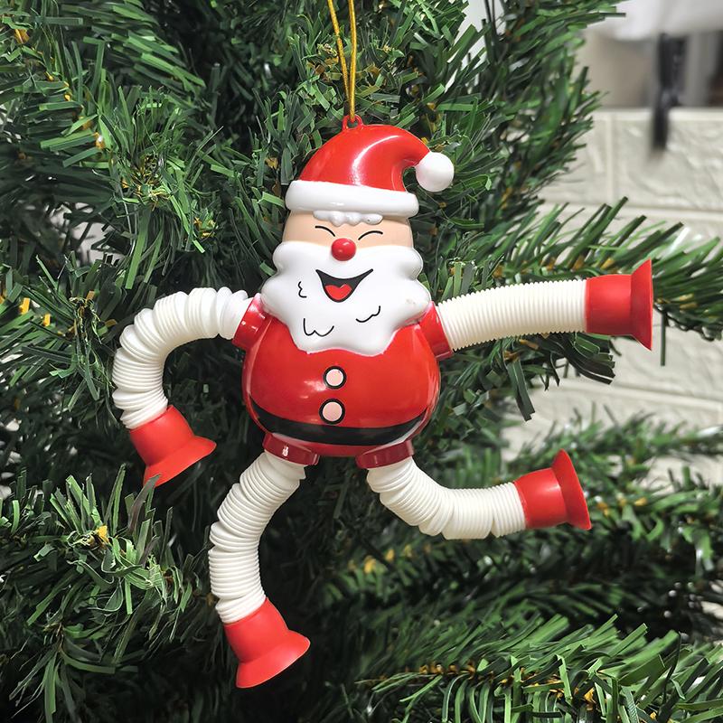 

Раздвижные подвески Деда Мороза Рождественское украшение для дома 2025 Рождественские елочные подвески Навидад Новый год 2026 Детские подарки