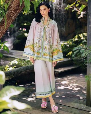 Indian Designer Party Wear Crepe Kurta Pant Cord Set Women Party Wear Bollywood Kurti