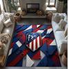 Atletico Madrid Printed Flannel Area Rug Non Slip Soft Polyester Floor Carpet Indoor Decor Mat for Bedroom Living Room Sofa Game Room Home Decoration