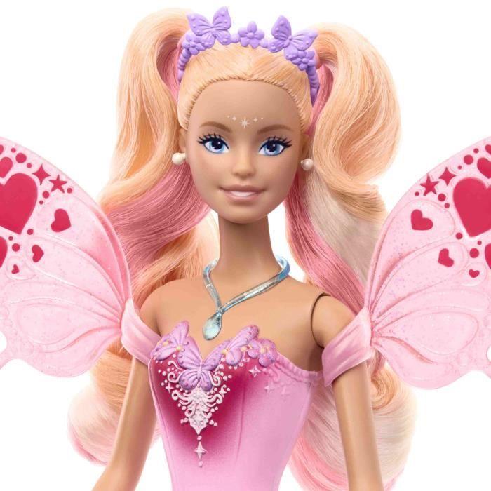 Poupée Barbie Fée-Ailes Et Tenue Avec Changement De Couleur