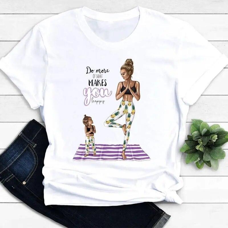 Women Clothing Mom Mama Love Mother Son Short Sleeve Graphic Tee T-shirts Female Ladies Fashion Casual Summer Tshirt Clothes