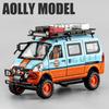 1/24 WuLing VAN Off-Road Vehicle Alloy Muscle Car Model Sound and Light Pull Back Children's Toy Collectibles Birthday Gift