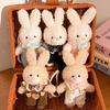 Cute Plush Doll Keychain Hanging Plush Rabbit Key Ring Creative Bear Plush Pendant  Daily Use