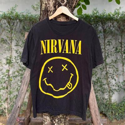 Vintage Nirvana T-Shirt Smiley Gesicht Shirt (Europa)