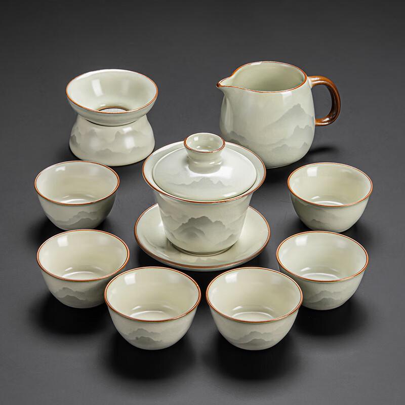 Lainuo Ru Kiln Mountain Sea Mist Tea Set