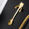 1pc Stainless Steel Coffee Spoon Lovely Cute Cat Shape Teaspoon Dessert Snack Scoop Ice Cream Mini Spoons Tableware