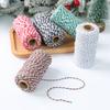 Christmas Cotton Cords Rop Twines Merry Christmas Decor For Home 2025 Navidad New Year Gifts Decor Packing Craft Wrapping Gift
