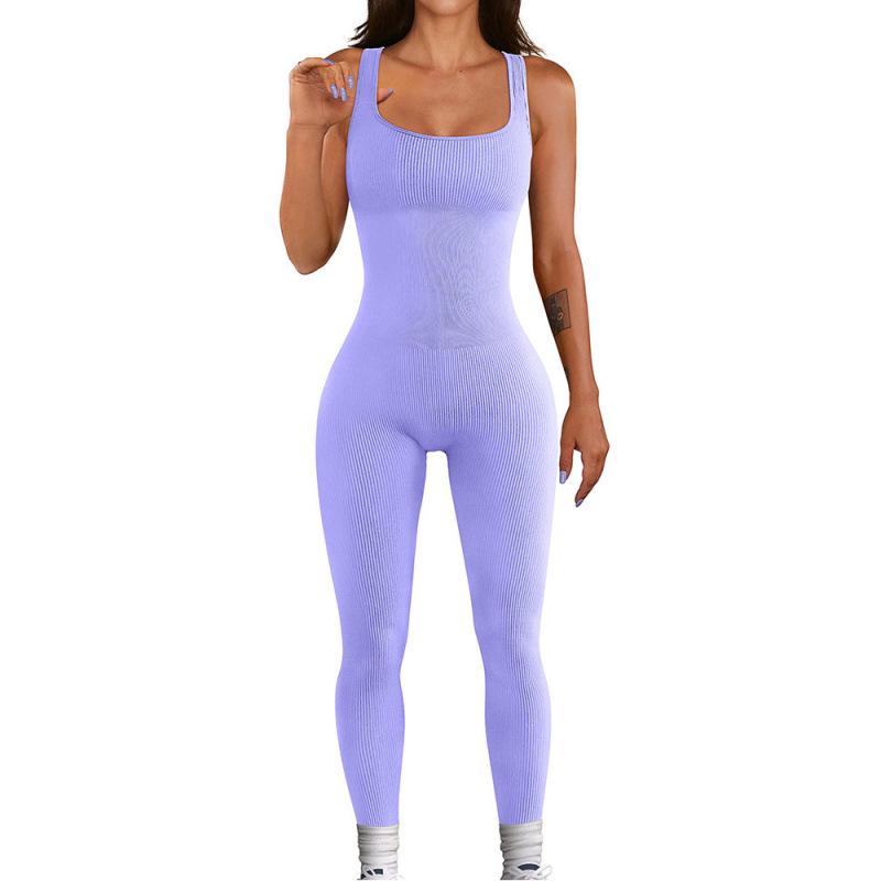 Tuta Slimming a Coste con Scollo Quadrato - Moda Donna Autunno/Inverno 2025