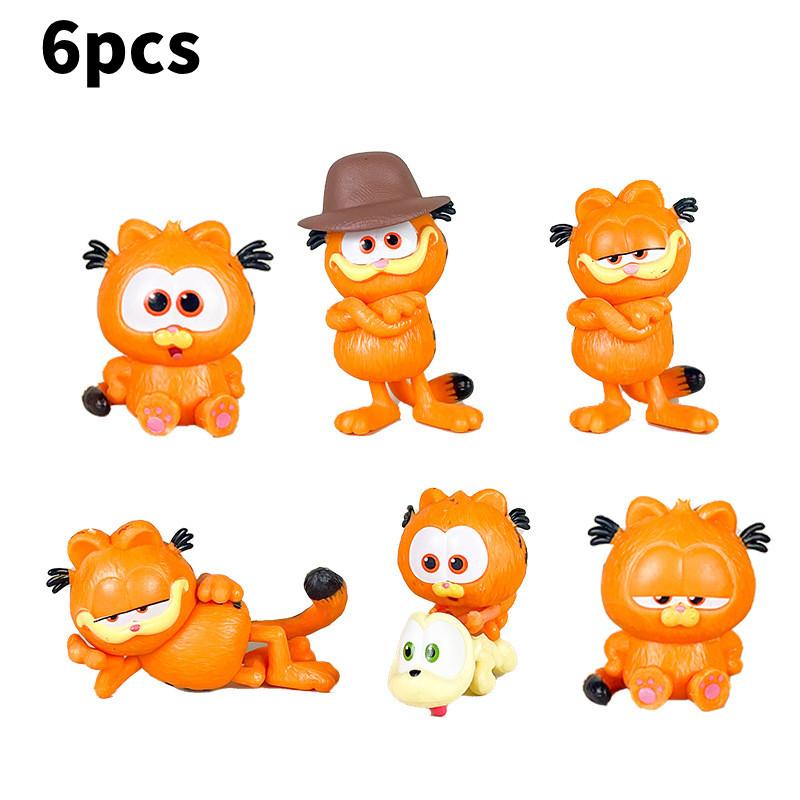 

Шоу Гарфилд Мультяшный Персонаж ПВХ Модель Игрушки Сборная Функция Подарок Кукла