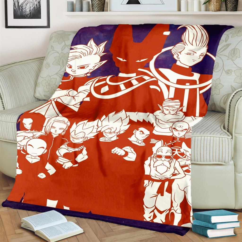 Dragon Ball! Soft Blanket Warm Flannel Print for Bedrooms, Sofas, Beds, Chairs, Picnics, Travel