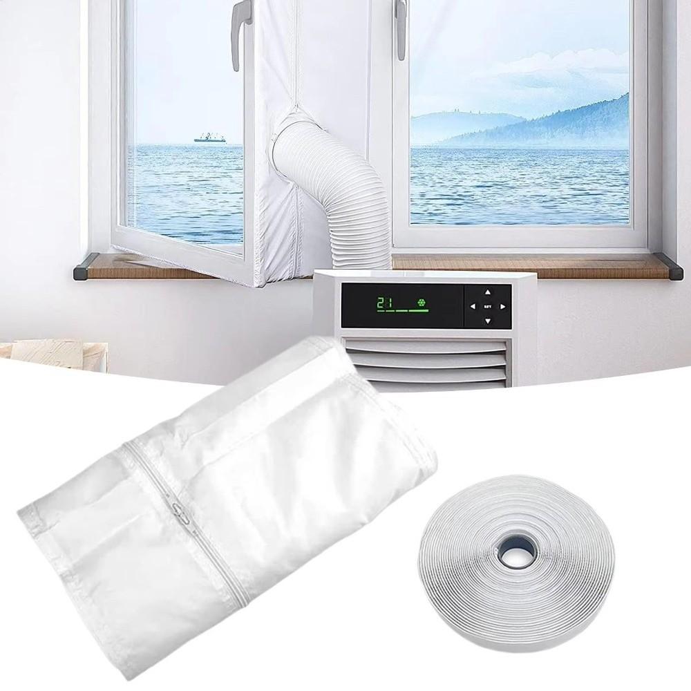 Nylon Portable AC Seal Zipper Closure Air Conditioner Seal New Exhaust Hose Seal  Portable AC Use