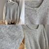 Soft Knitted Cardigan Women's Retro Button Gray Wool Sweater Jacket