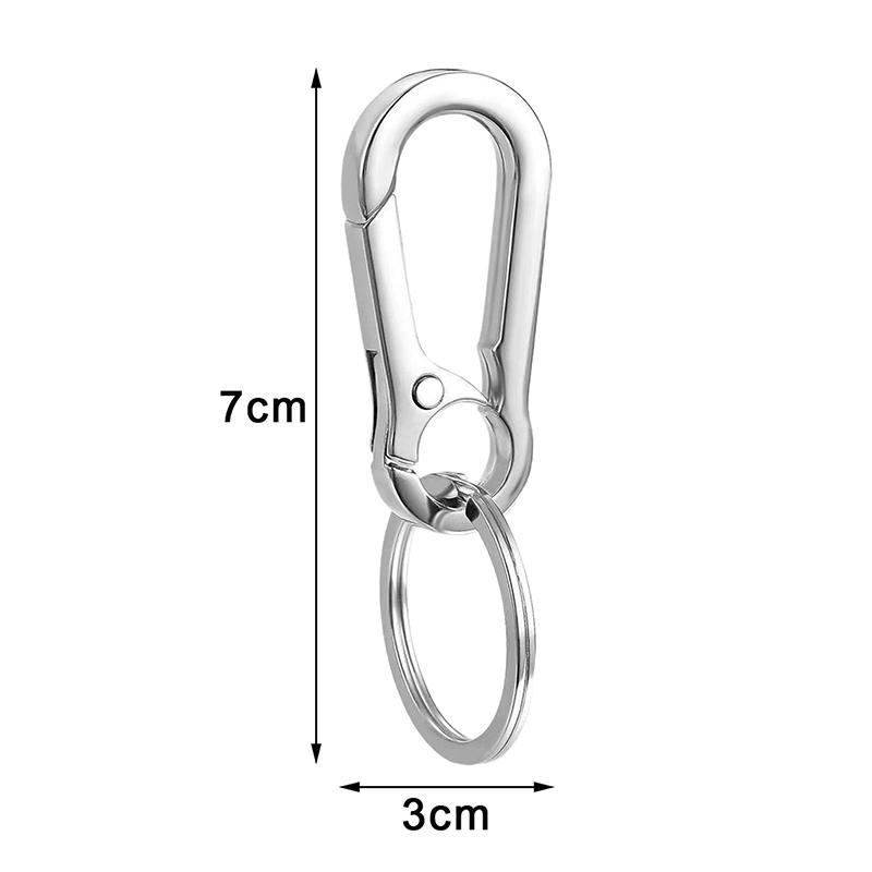 5Pcs Carabiner Clip Keychain Metal Carabiner Shape Key Ring Keyring Key Holder Clips Hook Holder Organizer For Car Keys