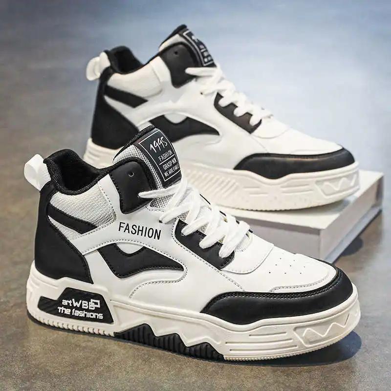 

Round Toe Autumn Basketball Shoes For Mens Tennis Sneakers Black Men Moccasins For Men Brand Sport Sunny Designers 44