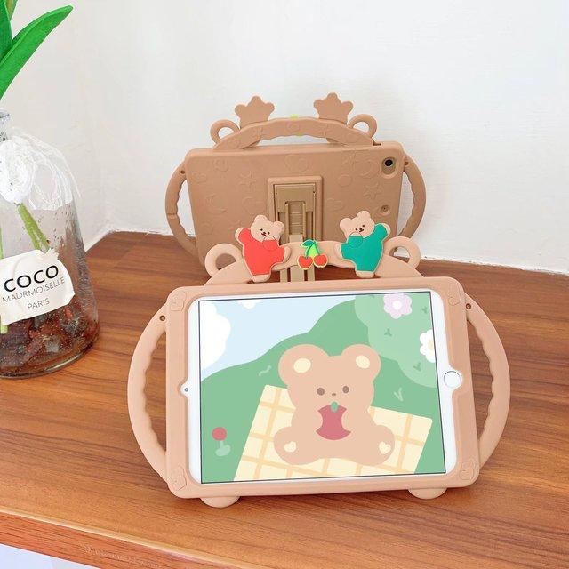 Cartoon Unicorn Astronaut Pig Kids Bubble Case pro Samsung Galaxy Tab A8 10.5 SM-X200 X205 S6 A7 Lite T500 P610 T290 T220 silikonový obal na tablet