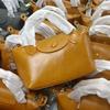 2025 Factory first layer vegetable tanned cowhide dumpling bag women's bag crossbody small bag genuine leather handbag retro genuine leather