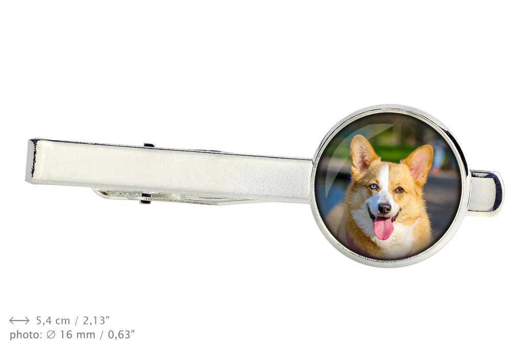 Cardigan Welsh Corgi - Cufflinks and Tie with Your Photo, a Suit Decoration, Men's Jewelry from the Art-Dog Brand.