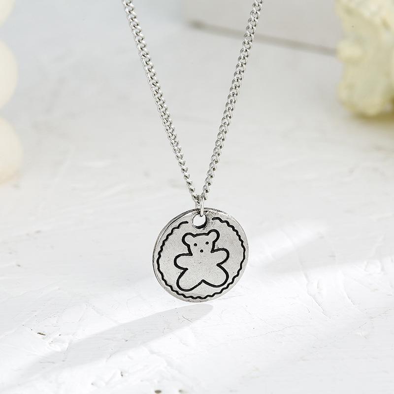 

Bear Sweater Chain: Winter Korean Cute Retro Long Necklace for Men & Women