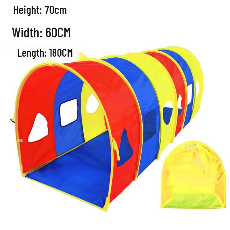Sunshine Rainbow Children's Crawling Tunnel - Sensory Integration Training Tent for Infants and Toddlers